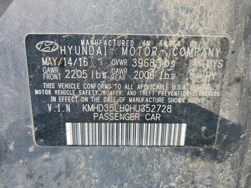 2017 HYUNDAI ELANTRA GT BASE 12