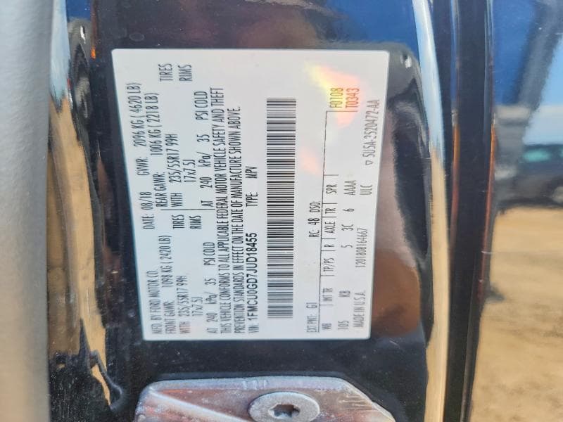 2018 FORD ESCAPE SE 12