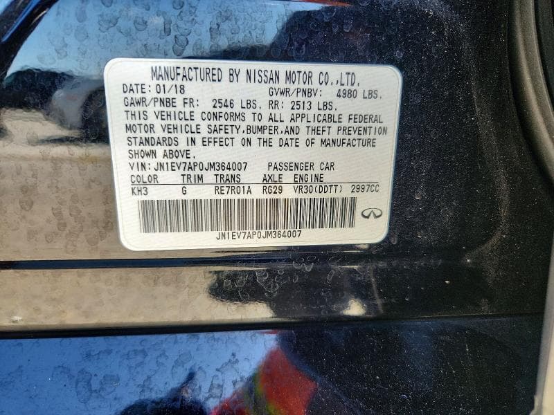 2018 INFINITI Q50 12