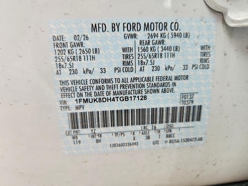 2026 FORD EXPLORER ACTIVE 14