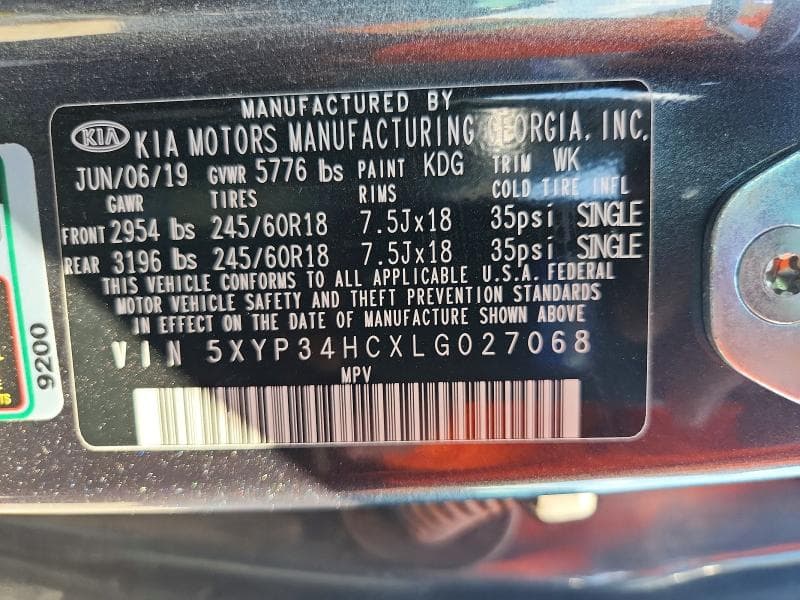 2020 KIA TELLURIDE EX 13
