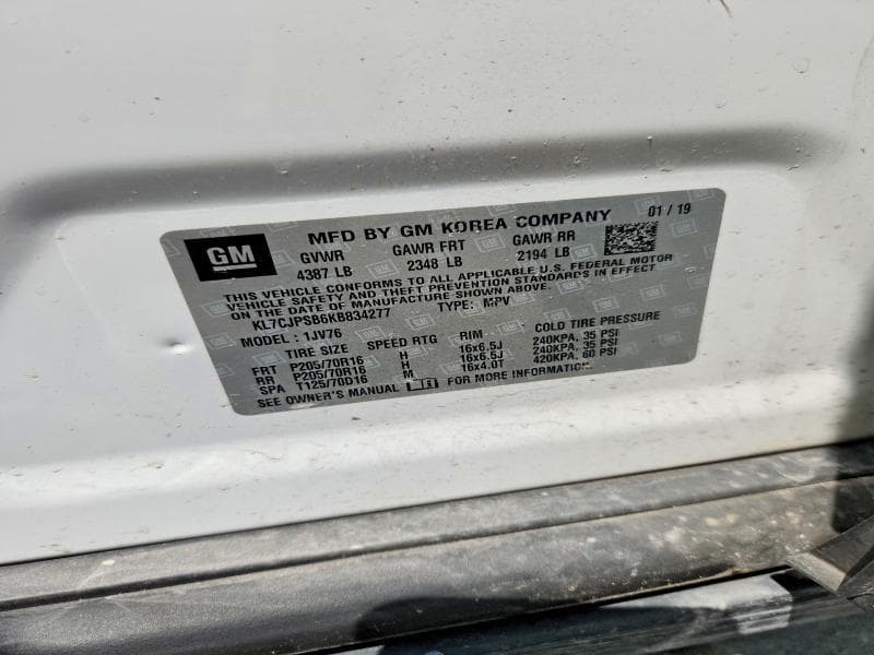 2019 CHEVROLET TRAX 1LT 14