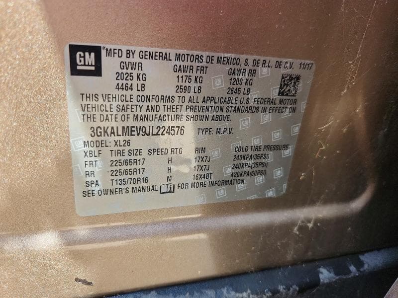 2018 GMC TERRAIN SLE 13