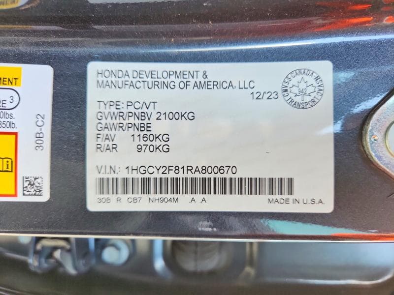 2024 HONDA ACCORD TOURING HYBRID 12
