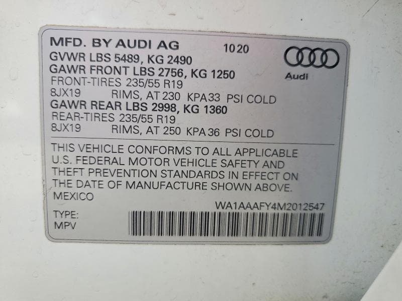 2021 AUDI Q5 PREMIUM 13