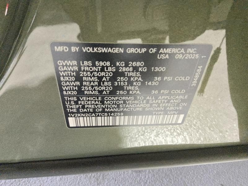 2026 VOLKSWAGEN ATLAS SE 13