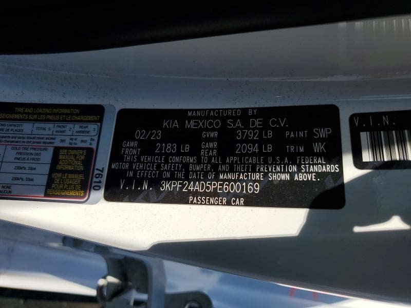 2023 KIA FORTE LXS 13