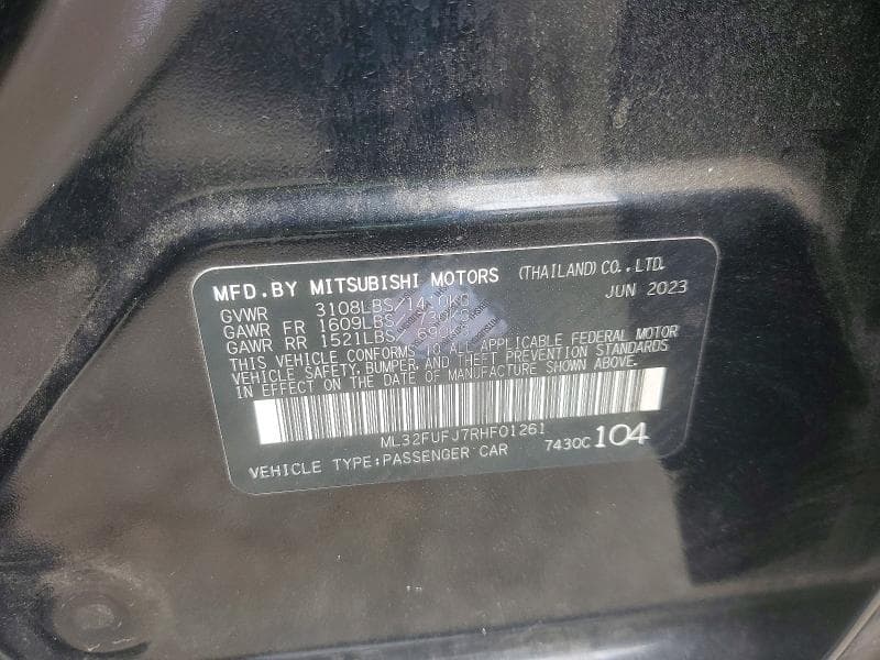 2024 MITSUBISHI MIRAGE G4 ES 12
