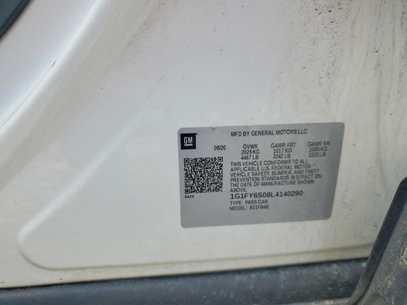 2020 CHEVROLET BOLT EV LT 14