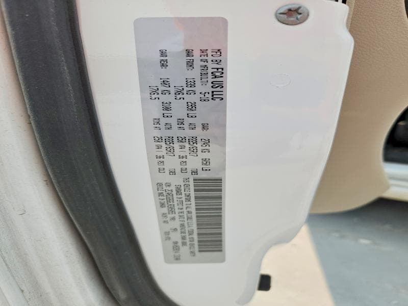 2018 DODGE GRAND CARAVAN SE 14