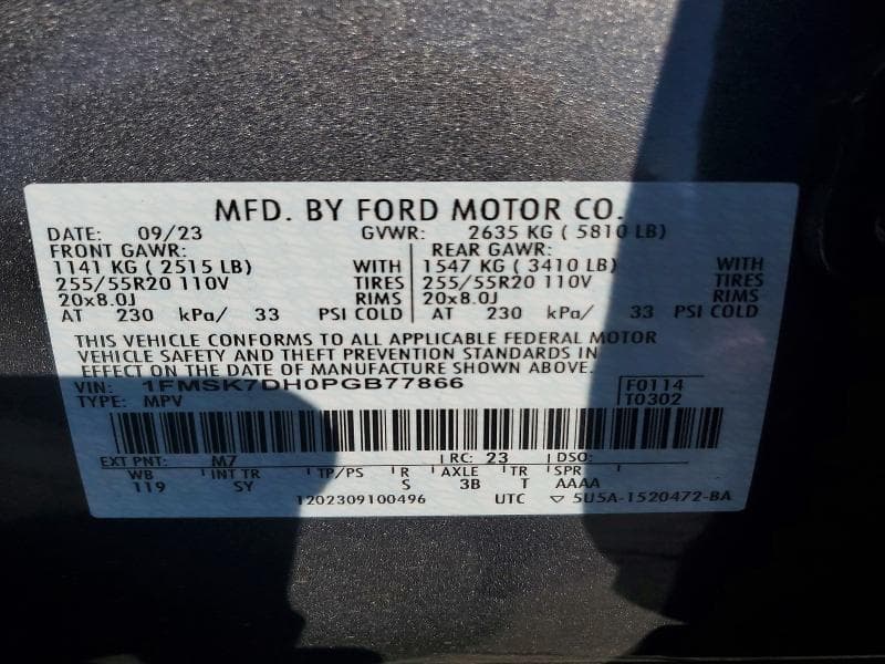 2023 FORD EXPLORER XLT 14