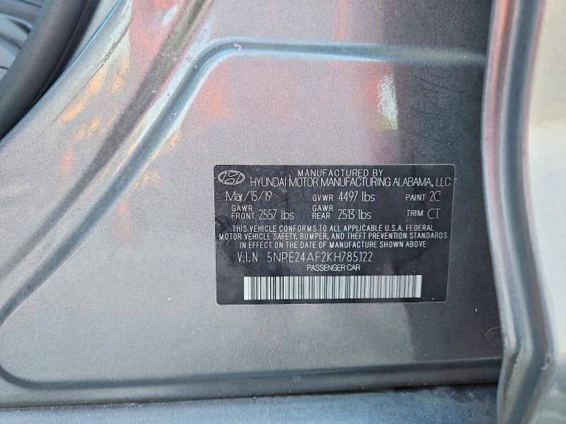 2019 HYUNDAI SONATA SE 13