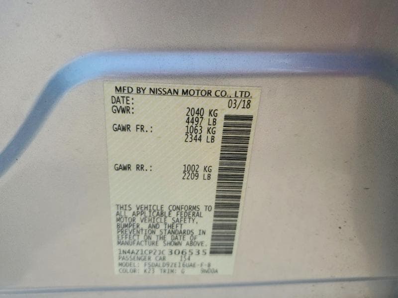 2018 NISSAN LEAF SV 13