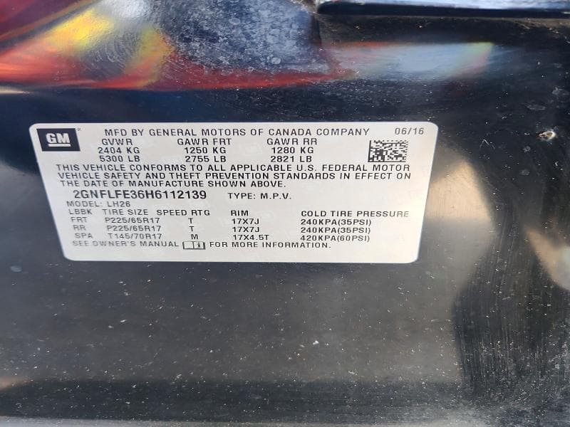 2017 CHEVROLET EQUINOX LT 14