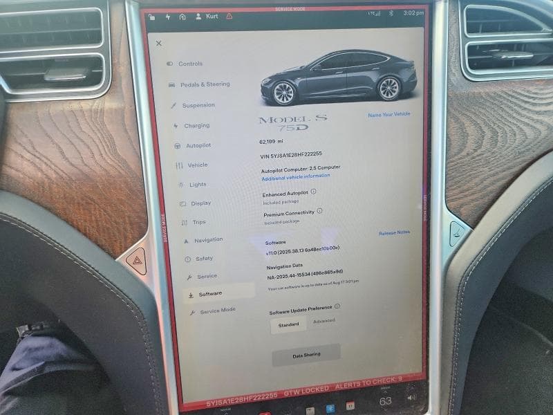 2017 TESLA MODEL S 9