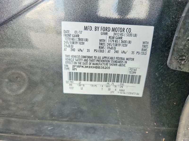 2017 FORD EDGE TITANIUM 13