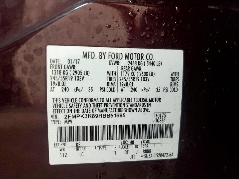 2017 FORD EDGE TITANIUM 14
