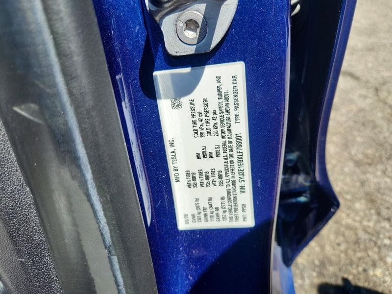 2020 TESLA MODEL 3 12