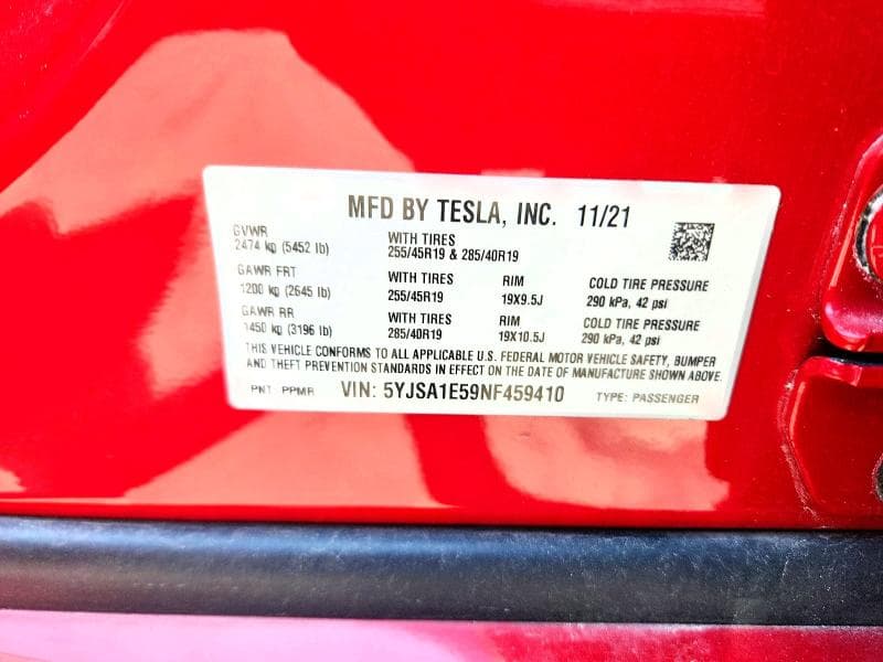2022 TESLA MODEL S 12