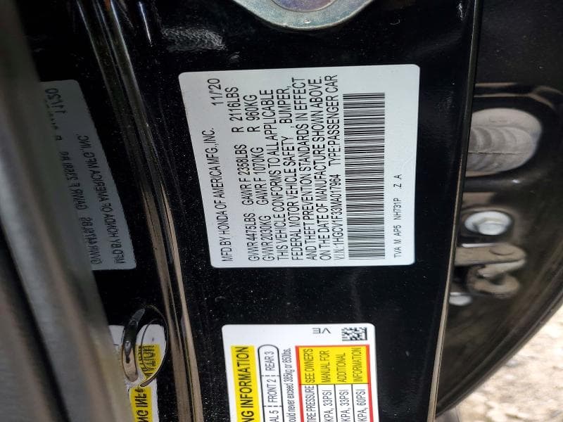 2021 HONDA ACCORD SPORT 12