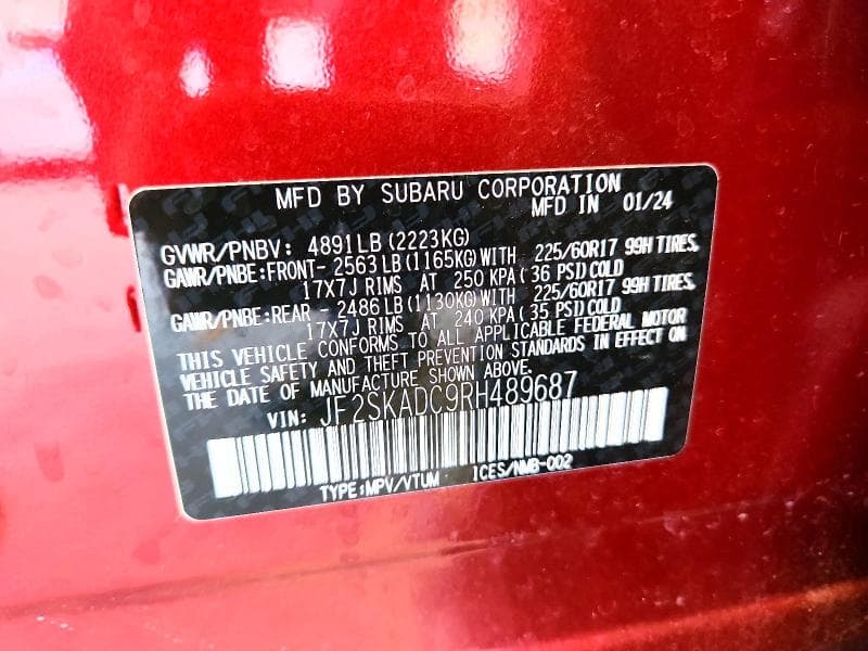 2024 SUBARU FORESTER PREMIUM 13