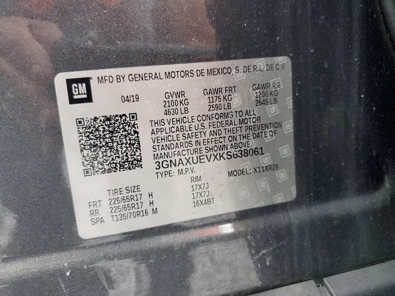 2019 CHEVROLET EQUINOX LT 13