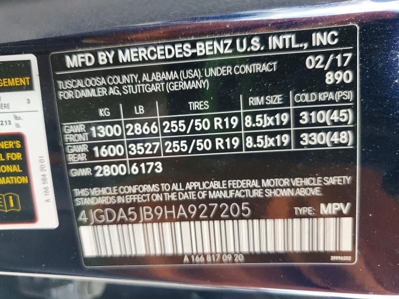 2017 MERCEDES-BENZ GLE 350 14