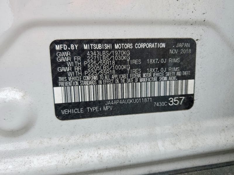 2019 MITSUBISHI OUTLANDER SPORT SE 13