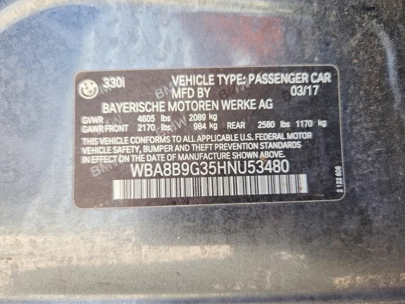 2017 BMW 330 I 12