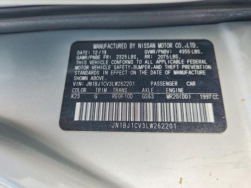 2020 NISSAN ROGUE SPORT S 13