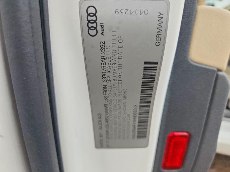 2017 AUDI A4 PREMIUM 12