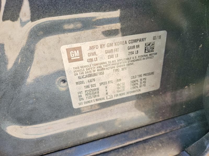 2018 BUICK ENCORE PREFERRED 12