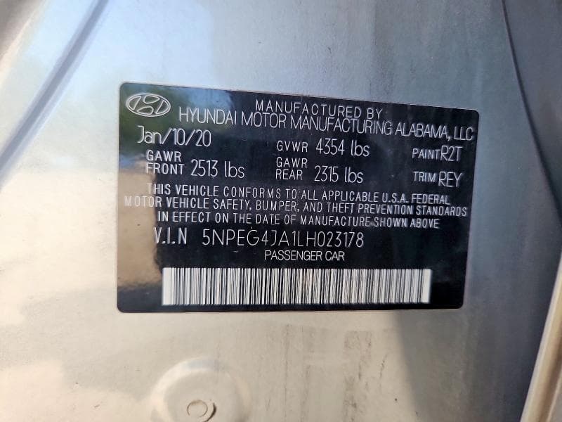 2020 HYUNDAI SONATA SE 12
