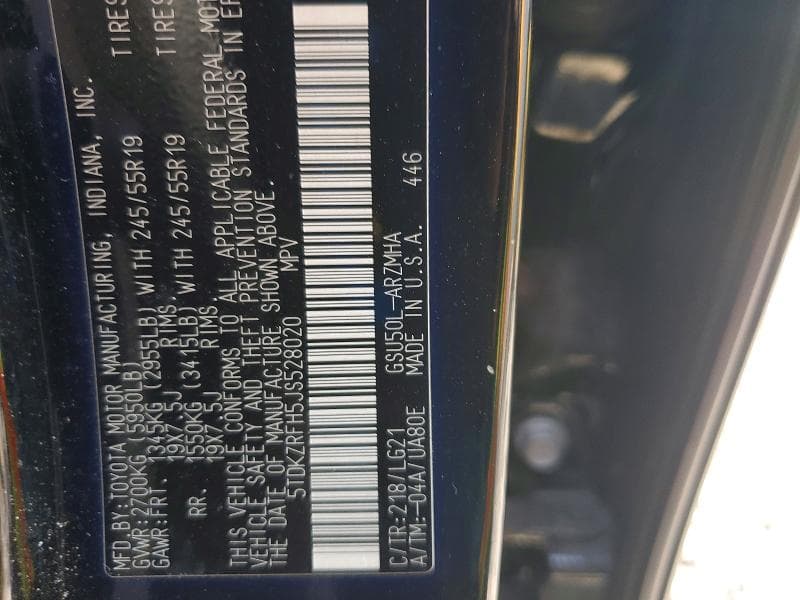 2018 TOYOTA HIGHLANDER SE 13