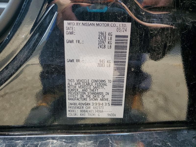 2024 NISSAN ALTIMA SV 12
