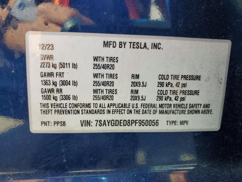 2023 TESLA MODEL Y 12