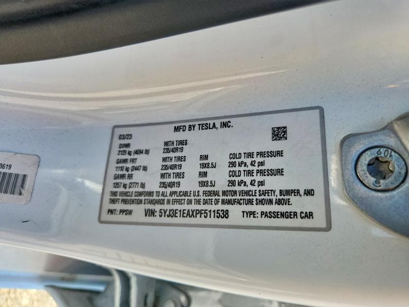 2023 TESLA MODEL 3 12