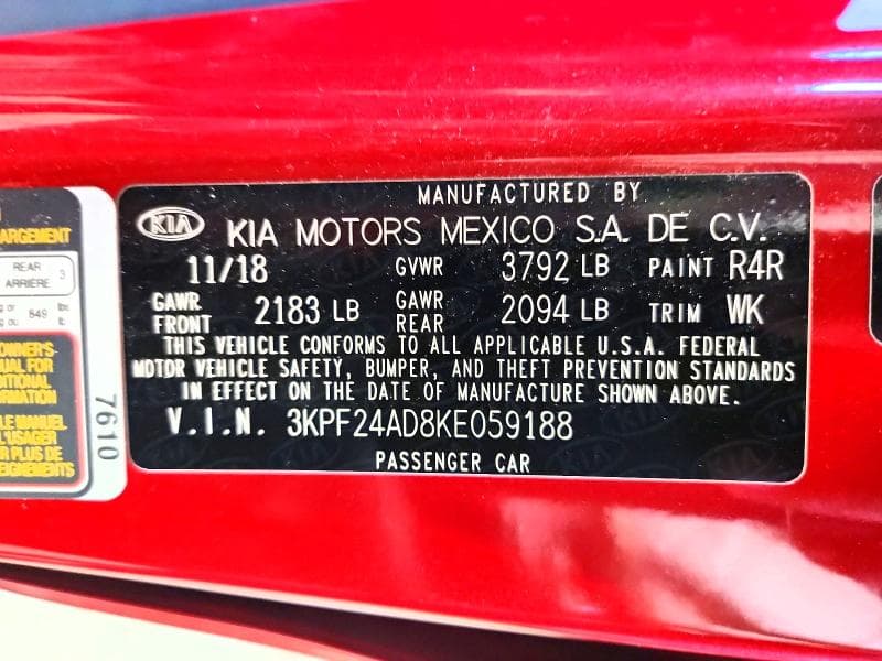 2019 KIA FORTE LXS 12