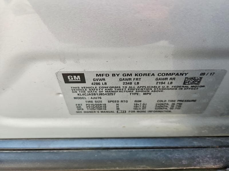 2018 BUICK ENCORE PREFERRED 13