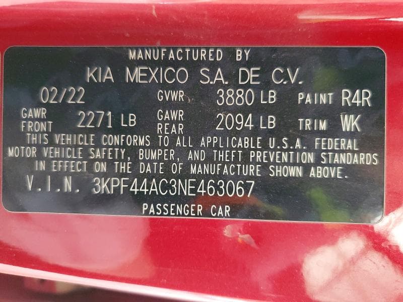 2022 KIA FORTE GT 12