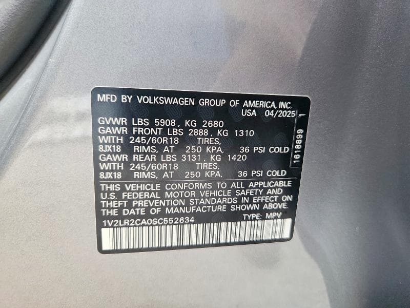 2025 VOLKSWAGEN ATLAS SE 13
