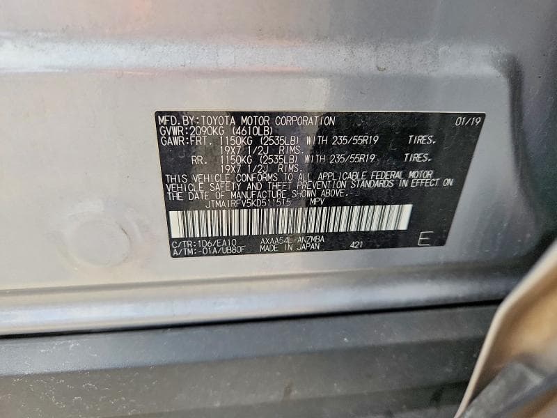 2019 TOYOTA RAV4 XLE PREMIUM 13