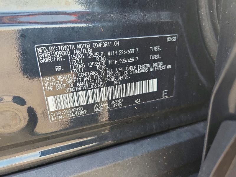 2020 TOYOTA RAV4 LE 12
