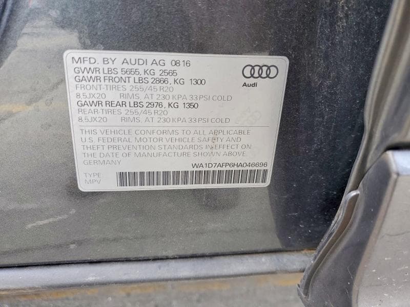 2017 AUDI Q5 PREMIUM PLUS S-LINE 13