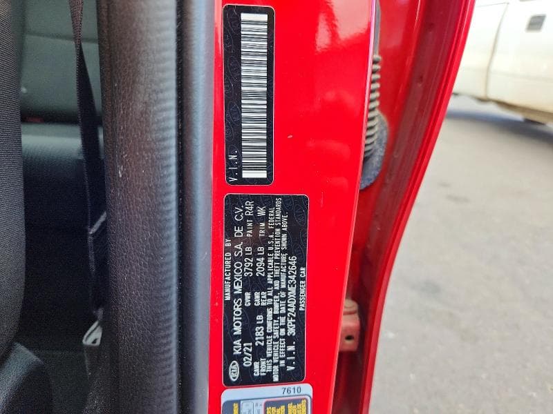 2021 KIA FORTE LXS 12