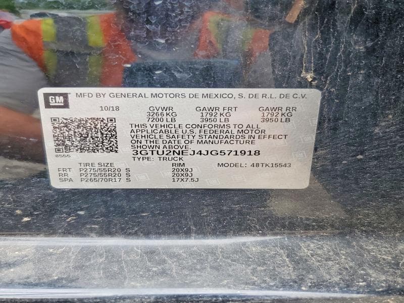 2018 GMC SIERRA K1500 SLT 12