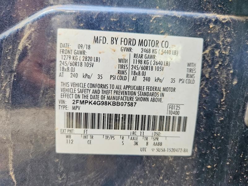 2019 FORD EDGE SE 13