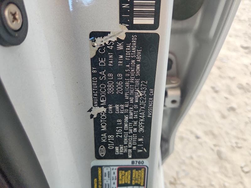 2018 KIA FORTE LX 12