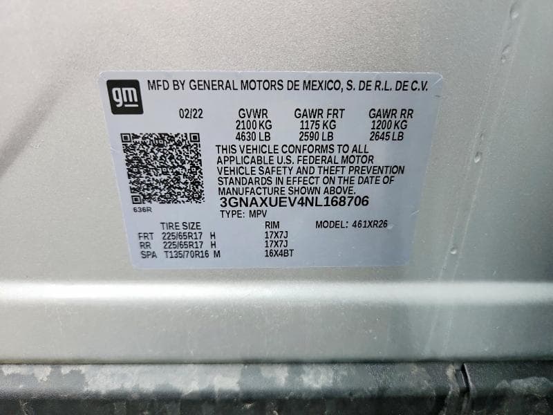 2022 CHEVROLET EQUINOX LT 13