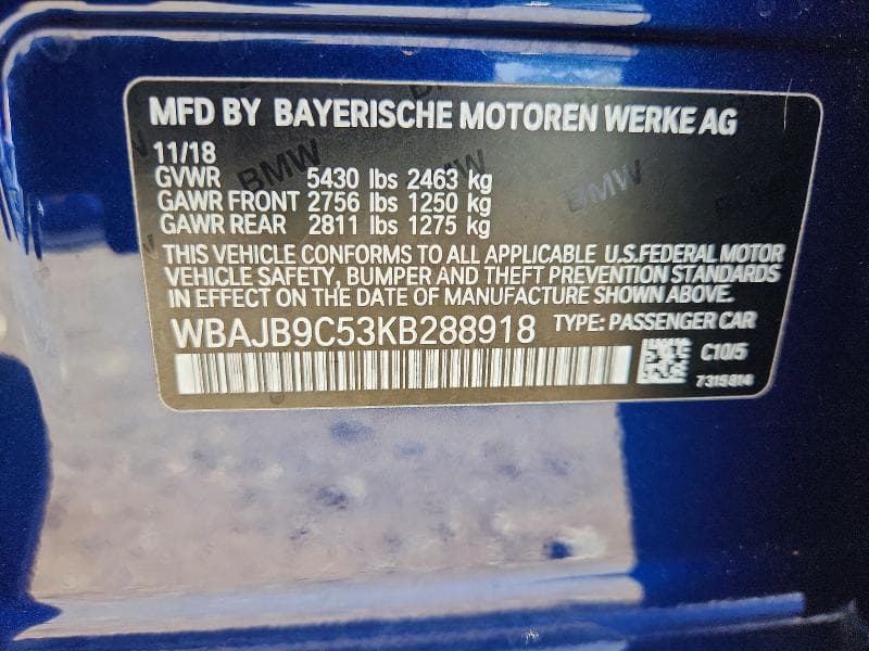 2019 BMW M550XI 12